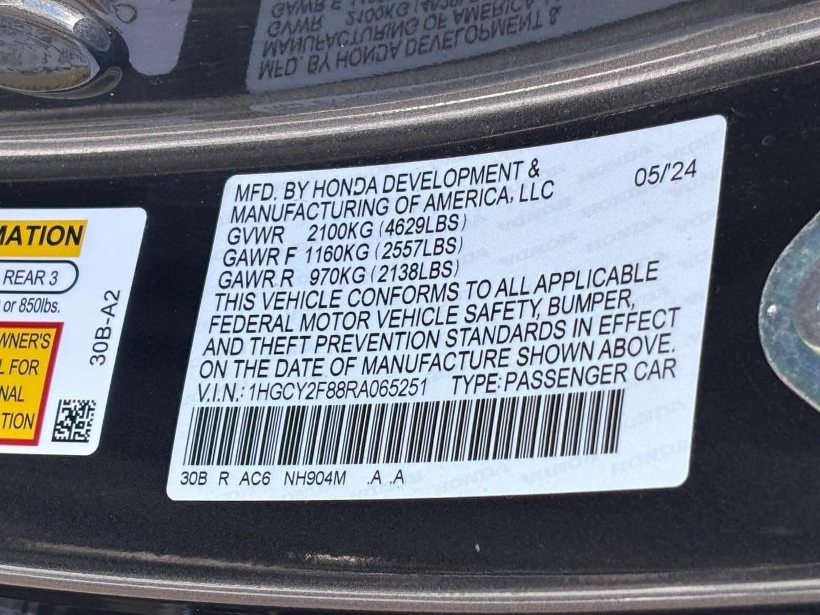 Certified 2024 Honda Accord Touring image 36