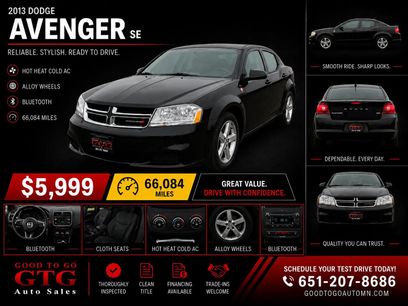 Used 2013 Dodge Avenger SE