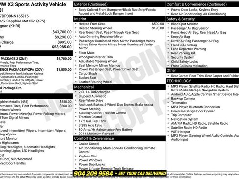 Used 2022 BMW X3 sDrive30i w/ M Sport Package 2 RWD image 29