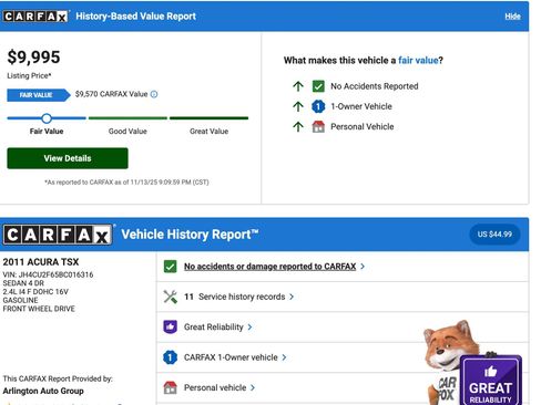 Used 2011 Acura TSX Sedan image 2
