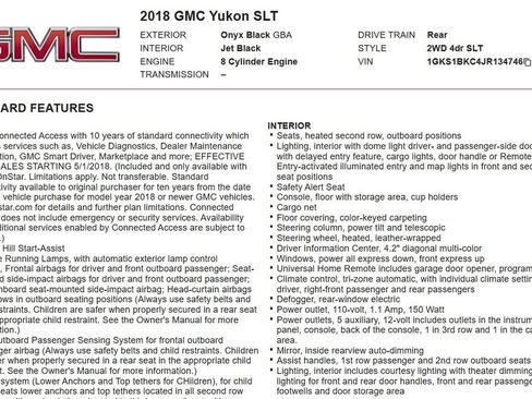Used 2018 GMC Yukon SLT w/ Open Road Package image 18