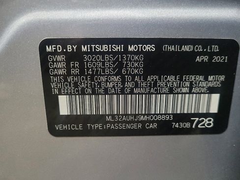 Used 2021 Mitsubishi Mirage LE image 33