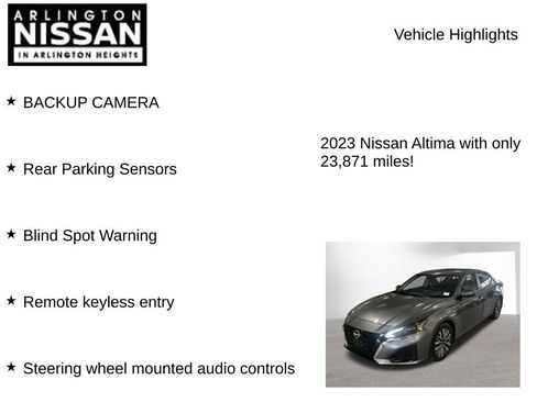 Certified 2023 Nissan Altima 2.5 SV FWD image 7