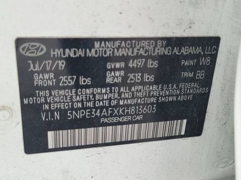 Used 2019 Hyundai Sonata SEL w/ Cargo Package FWD image 5