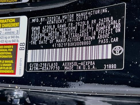 Used 2019 Toyota Avalon Limited w/ Advanced Safety Package FWD image 32
