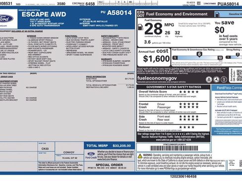 Used 2023 Ford Escape ST-Line AWD/4WD image 13
