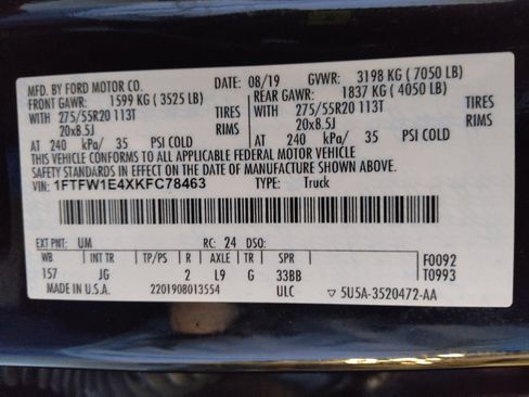 Used 2019 Ford F150 XL w/ Equipment Group 101A Mid image 33