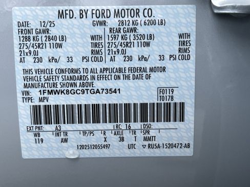 New 2026 Ford Explorer ST w/ Sun And Sound Package AWD/4WD image 38