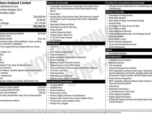 Certified 2022 Subaru Outback Limited AWD/4WD image 8