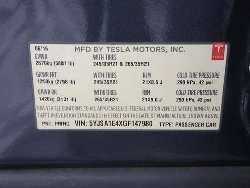 Used 2016 Tesla Model S P90D AWD/4WD image 53