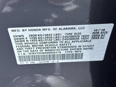 Used 2019 Honda Pilot Elite image 56