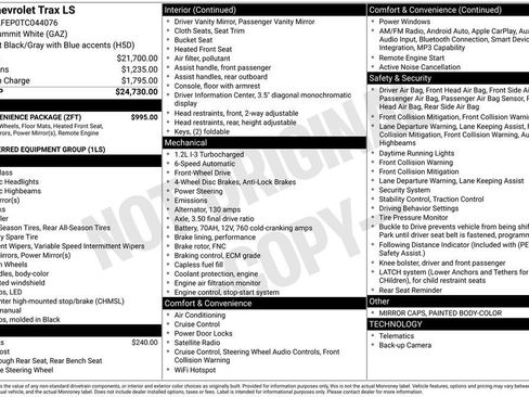 New 2026 Chevrolet Trax LS w/ LS Convenience Package image 5