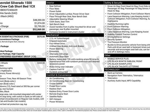 New 2026 Chevrolet Silverado 1500 Custom w/ LPO, Dark Essentials Package AWD/4WD image 18