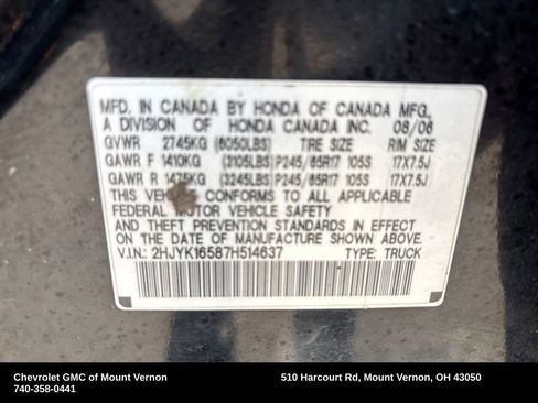 Used 2007 Honda Ridgeline RTL image 28