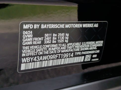Certified 2024 BMW i4 eDrive35 w/ Convenience Package RWD image 42