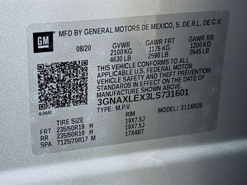 Used 2020 Chevrolet Equinox LT w/ Sport Edition FWD image 33