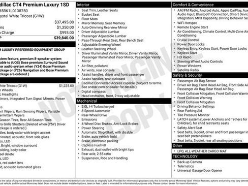 Used 2020 Cadillac CT4 Premium Luxury image 1