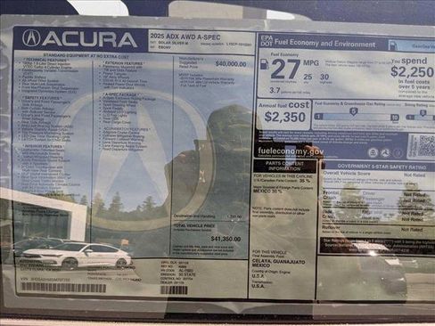 New 2025 Acura ADX A-Spec image 16