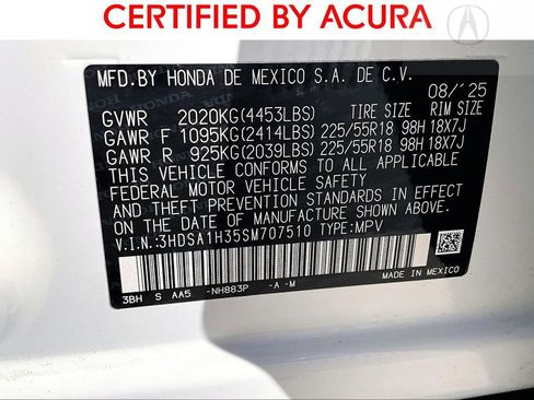 Certified 2025 Acura ADX FWD image 41
