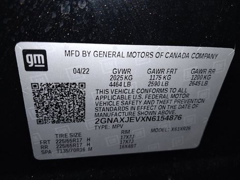 Used 2022 Chevrolet Equinox LT w/ Driver Convenience Package image 33