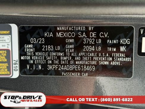 Used 2023 Kia Forte LXS FWD image 18