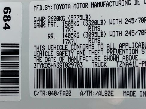 Certified 2025 Toyota Tacoma SR w/ SR Upgrade Package RWD image 26