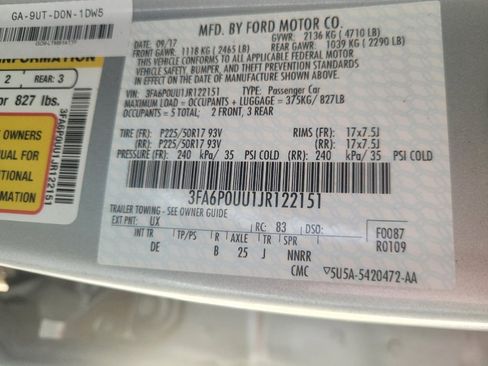 Used 2018 Ford Fusion S FWD image 33