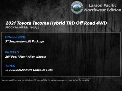 Used 2024 Toyota Tacoma TRD Off-Road w/ TRD Off Road Upgrade Package image 2