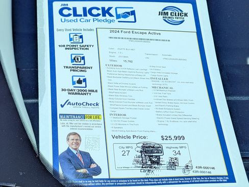 Certified 2024 Ford Escape Active image 13