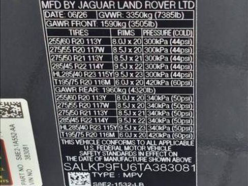 New 2026 Land Rover Range Rover SE AWD/4WD image 17