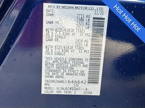 Used 2020 Nissan Pathfinder S image 31