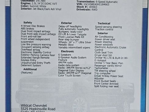 Used 2017 Chevrolet Colorado W/T w/ WT Convenience Package image 25