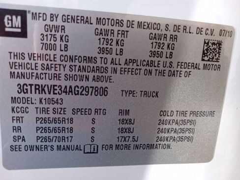 Used 2010 GMC Sierra 1500 SLE w/ Power Pack Plus AWD/4WD image 11