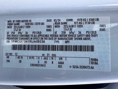 Used 2024 Ford Escape Active FWD image 43