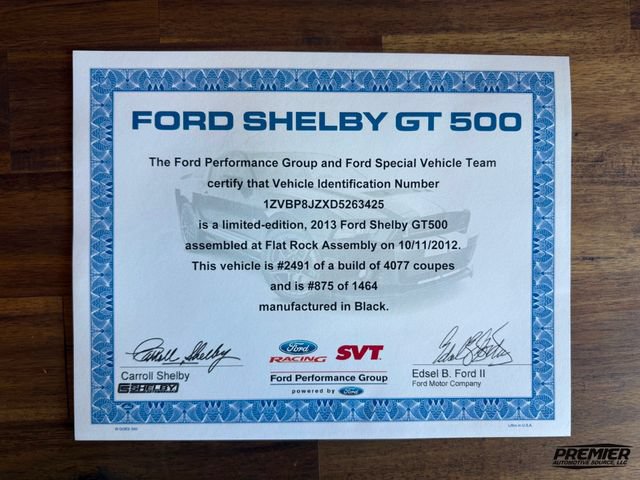Used 2013 Ford Mustang Shelby GT500 RWD image 91