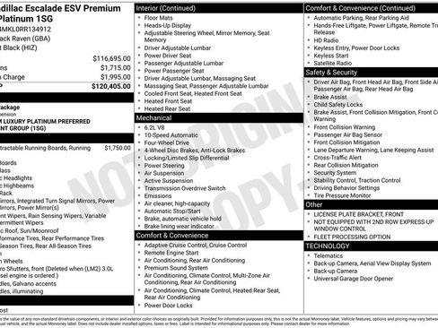 Used 2024 Cadillac Escalade ESV Premium Luxury Platinum AWD/4WD image 7