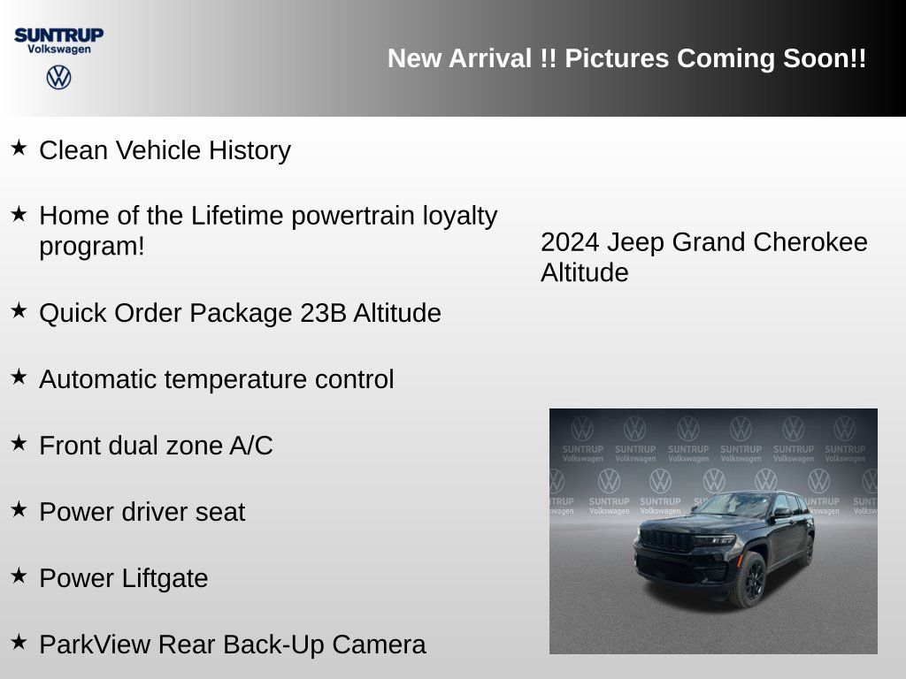 Used 2024 Jeep Grand Cherokee Altitude AWD/4WD image 6