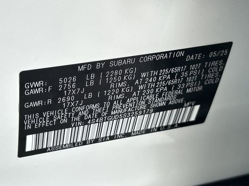 Certified 2025 Subaru Outback Wilderness w/ Wilderness Package image 34