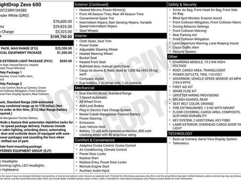 Used 2024 Chevrolet Brightdrop 600 w/ Battery Pack, Max Range AWD/4WD image 31