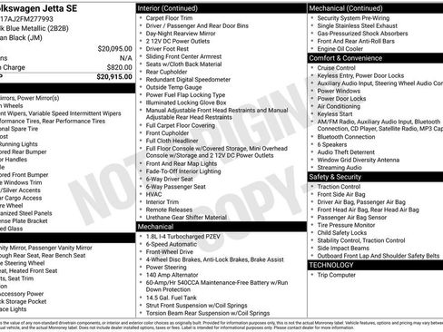 Used 2015 Volkswagen Jetta SE FWD image 10