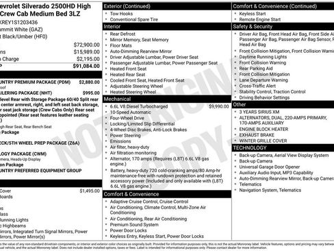 Used 2025 Chevrolet Silverado 2500 High Country w/ High Country Premium Package AWD/4WD image 5