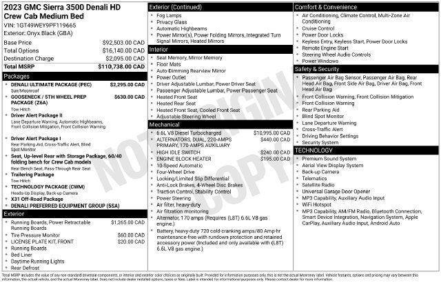 Used 2023 GMC Sierra 3500 Denali w/ Denali Ultimate Package AWD/4WD image 10