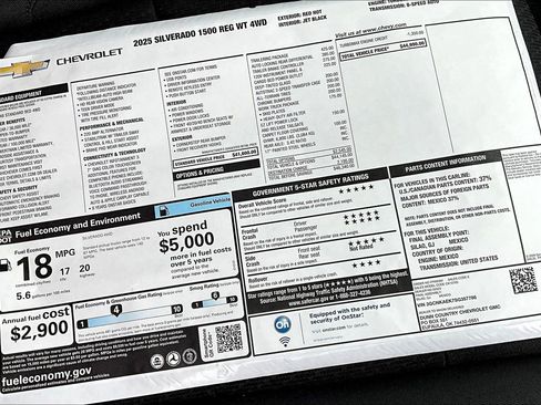 New 2025 Chevrolet Silverado 1500 W/T w/ Trailering Package image 13