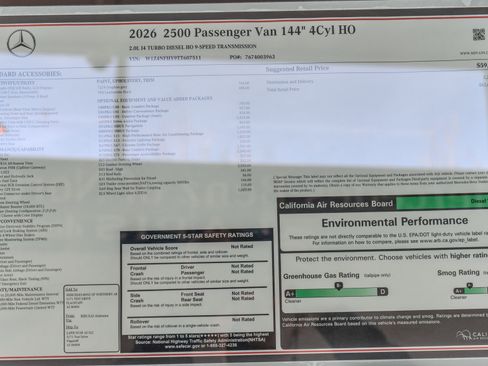 New 2026 Mercedes-Benz Sprinter 2500 image 34