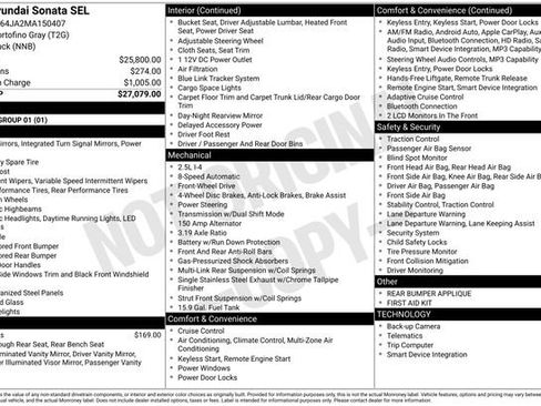 Used 2021 Hyundai Sonata SEL image 2