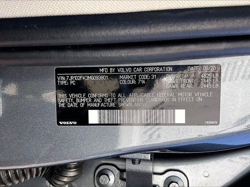 Used 2021 Volvo S60 T5 Momentum image 34