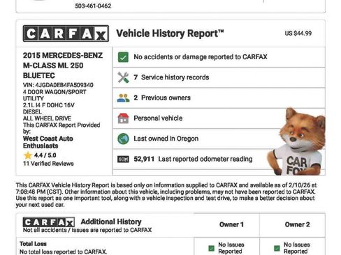 Used 2015 Mercedes-Benz ML 250 BlueTEC 4MATIC image 3