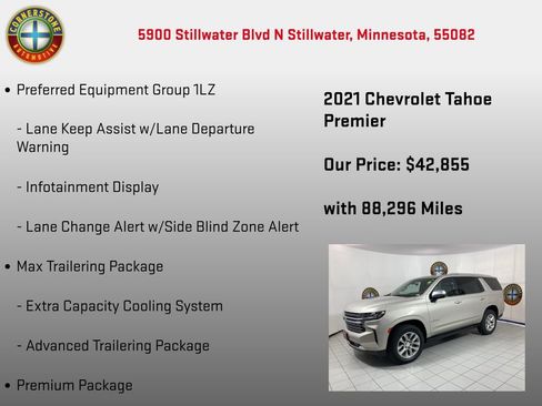Used 2021 Chevrolet Tahoe Premier w/ Premium Package AWD/4WD image 25