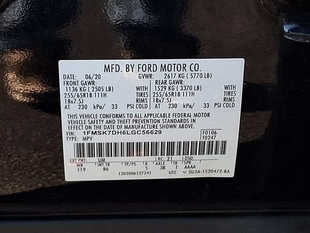 Used 2020 Ford Explorer XLT w/ Comfort Package RWD image 27