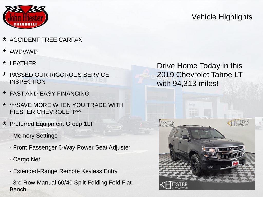 Used 2019 Chevrolet Tahoe LT w/ Z71 Midnight Edition AWD/4WD image 5